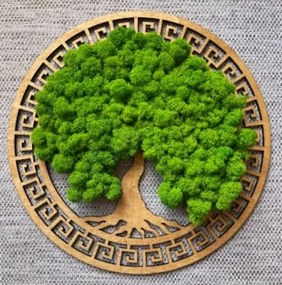 Strom na stenu z machu Calypso 40 cm