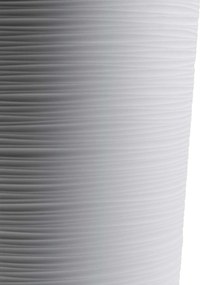 PLASTOVÝ KVETINÁČ URBANIKA RIFLO 25,5X46,5 CM+19,5X36,5 CM BIELA