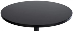 Barový stôl okrúhly DS25199, čierny / rám čierny - v108 x Ø60 cm