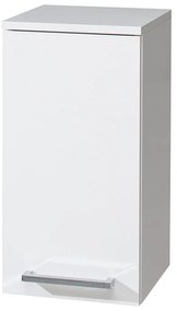 Mereo Mereo, Bino kúpeľňová skrinka horná, 63 cm, ľavá, biela, biela/dub, MER-CN665
