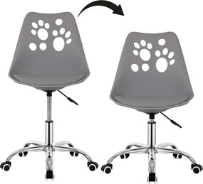 Otočná kancelárska stolička Springos HF0041 - sivá