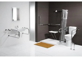 Nástenné madlo do kúpeľne z nehrdzavejúcej ocele 52 cm Handicap Left – Sapho