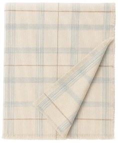 Krémový/šalviovozelený bavlnený detský prehoz 140x200 cm Tartan Blue Sage – Lorena Canals