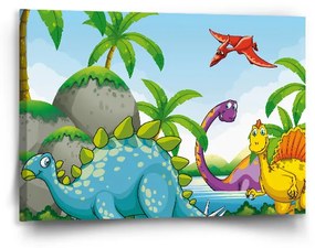 Sablio Obraz Dinosauri 3 - 90x60 cm