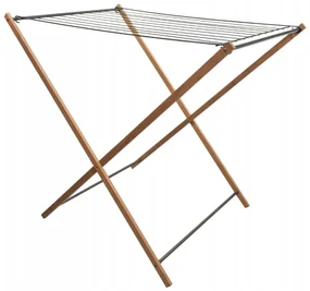 Erga Aurora Strong, drevený vešiak na sušenie bielizne 97,5x69,5x90 cm na postavenie, hnedá-čierna, ERG-SEP-1002SEPSULUNA