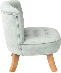 Detské kreslo špinavá zelená 17 cm Drevo