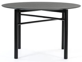 Čierny okrúhly jedálenský stôl Teulat Junco, ø 120 cm