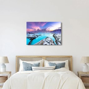 Obraz - Modrá lagúna na Islande (90x60 cm)