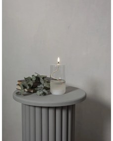 Biela LED sviečka v skle Star Trading Flamme Float, výška 17,5 cm