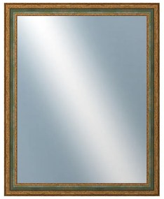 DANTIK - Zrkadlo v rámu, rozmer s rámom 80x100 cm z lišty HRAD zelená (3005)