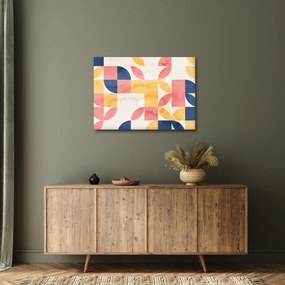 Obraz - Abstrakcia s retro vzormi (70x50 cm)