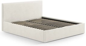 Krémovobiele čalúnené čelo postele 210,5x100 cm Remo – Micadoni