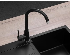 Concept BDG3334BC - Drezová batéria 33,5 cm granit/čierna