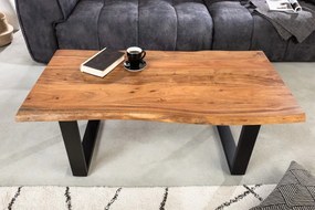 Dizajnový konferenčný stolík Massive, 120 cm, akácia