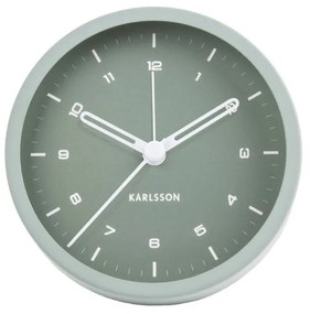 Mätovozelený budík Karlsson Tinge, ø 9 cm