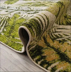 Koberec Green Garden 716-Green s motívom listov – viacfarebný Rozmer: 80x150 cm