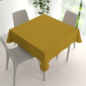 Biante Veľký dekoračný štvorcový obrus BKU-102 Okrový 150x150 cm