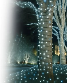 Vianočné svetielka vonkajšie FLASH studená biela 300 LED