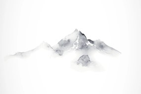 Obraz - Atramentová maľba hôr (90x60 cm)
