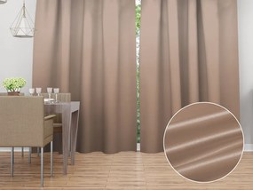 Biante Saténový záves LUX-064 Béžovohnedý 140x200 cm