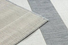 Koberec Floorlux sizal flat 48644/637- Pásy sivo biely