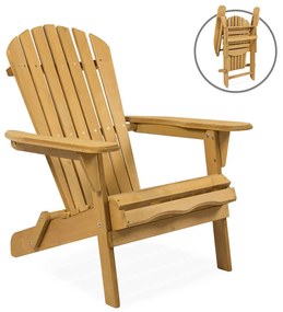 Skladacie drevené záhradné kreslo