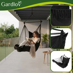 Závesné BOHO brazílske kreslo 2v1 s vankúšmi