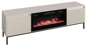 TV skrinka/stolík s elektrickým krbom Somkera EF (kašmír). Vlastná spoľahlivá doprava až k Vám domov. 1122950