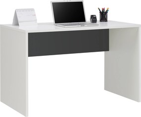 XXXLutz PÍSACÍ STÔL, antracitová, biela, 120/67/76 cm Hom`in - Kancelárske stoly - 001803069050