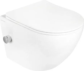 Hydroland Závesná WC misa s funkciou bidetu a SoftClose sedadlom Karat, biela