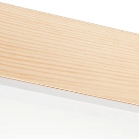 Stropné svietidlo NATURAL SQUARE 4xE27/15W/230V 39x39 cm borovica/biela