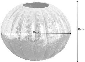Váza Abstrakt 30cm strieborná