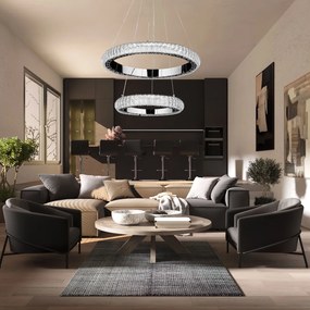 Toolight Toolight, LED závesné osvetlenie 60cm, G044-2CP, chrómová, OSW-06312