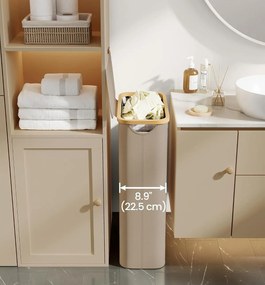 Koš na prádlo Leslie 65 L hnědý