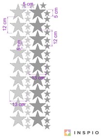 Nálepka na stenu - Sivé hviezdy