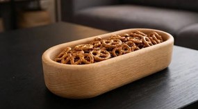 AMADEA Drevená miska ovál, masívne drevo, rozmer 18x8x4, 5 cm