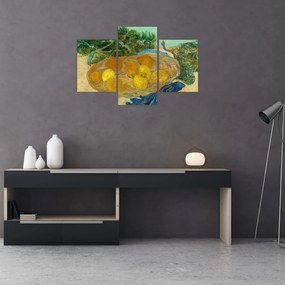 Obraz - Vincent van Gogh, Still Life of  Oranges and Lemons with  Blue Gloves, reprodukcia (90x60 cm)