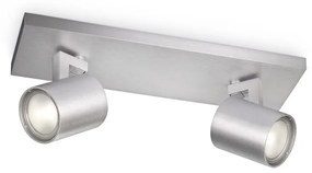 Philips 53092/48/12 - Bodové svietidlo RUNNER 2xGU10/50W/230V
