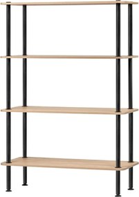 Regál v dekore duba v prírodnej farbe 80x127x35 cm Teidi – noo.ma