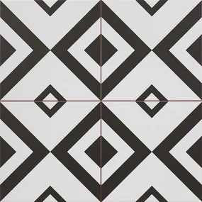 Dlažba Peronda FS Patchworks Brixton čiernobiela 45x45 cm mat BRIXTON