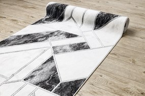 Behúň EMERALD 81953 Glamour exclusive, geometrický, čierno - strieborný