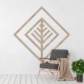 SENTOP | Geometrická drevená dekorácia na stenu – Moderný dizajn | SENTOP HDF0397-B