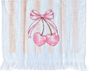 Kuchynský froté uterák s motívom čerešní - 40*66 cm
