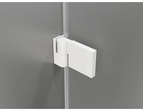 Mexen Lunar-B Duo, výklopný sprchový kút 95 x 90 cm, 8mm číre sklo, biely profil, 832-095L-090P-20-00