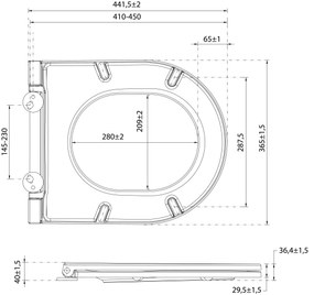 Isvea Isvea, INFINITY WC sedátko SLIM, Easy Take, Soft Close, Ivory, 40KF0532I-S