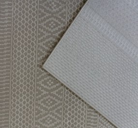 Koberec Zurich 1901 béžový so vzorom – obdĺžnikový polyester Rozmer: 120x170 cm