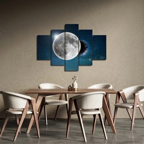 Obraz - Zem v zákryte Mesiaca (150x105 cm)