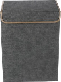 Autronic Látkový úložný box s vekom 38 × 28 × 50 cm, sivá