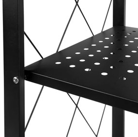 Pojazdný regál GESTEL 4 police čierny