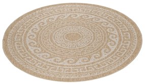 Béžový okrúhly vonkajší koberec ø 80 cm Comilla – Ayyildiz Carpets